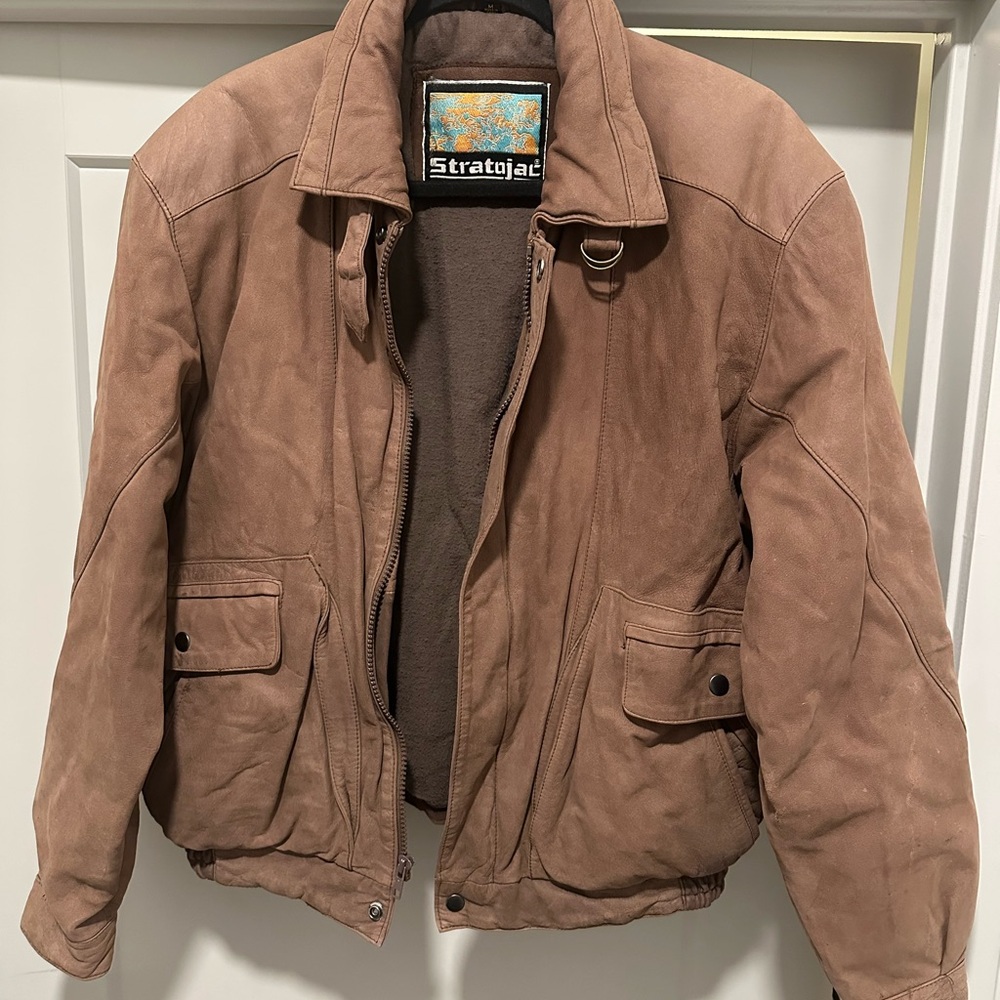 Stratojac Vintage Brown Leather Jacket